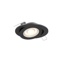 6" Flat Gimbal CCT LED Recessed Trim