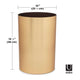Umbra - Metalla Trash Can 4.5 Gallon (17L) Capacity - Lights Canada