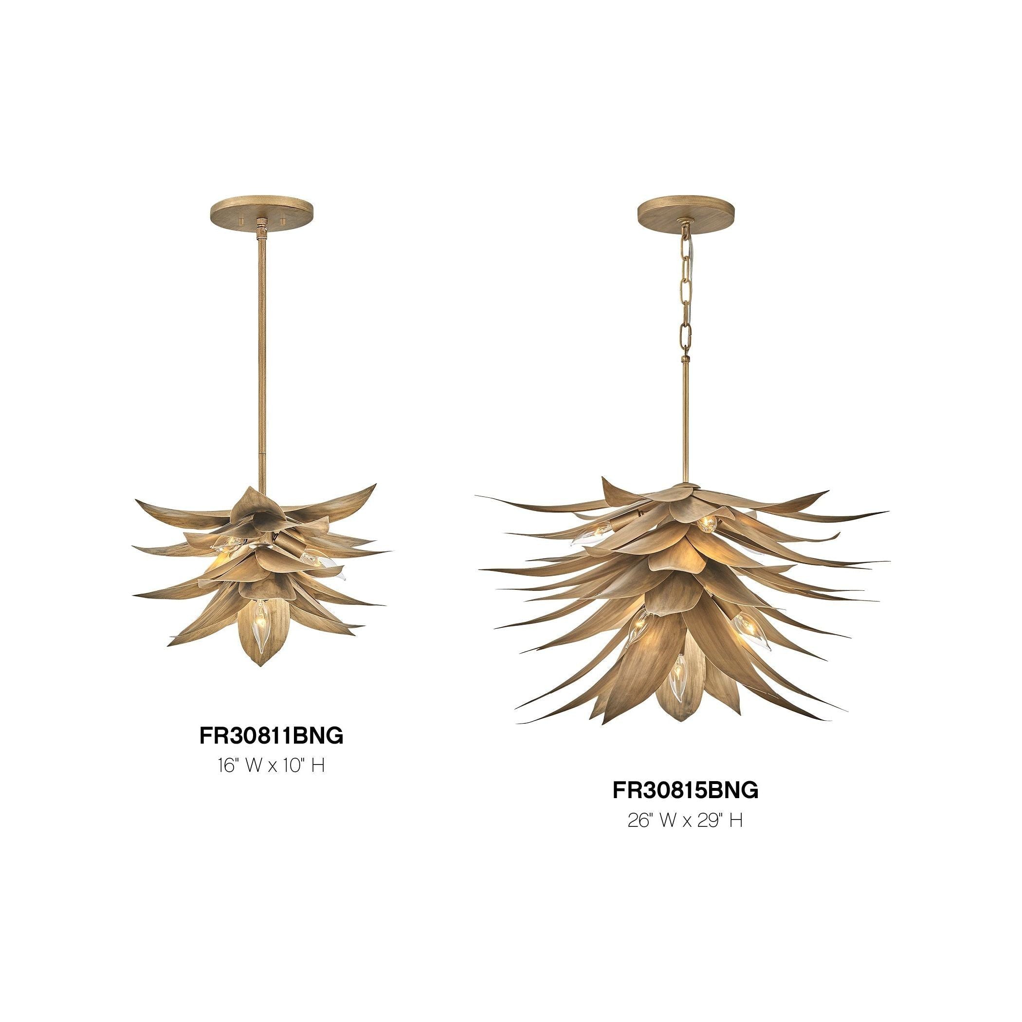 Fredrick Ramond - Agave Medium Convertible Pendant - Lights Canada