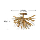 Fredrick Ramond - Vida Medium Semi-Flush Mount - Lights Canada