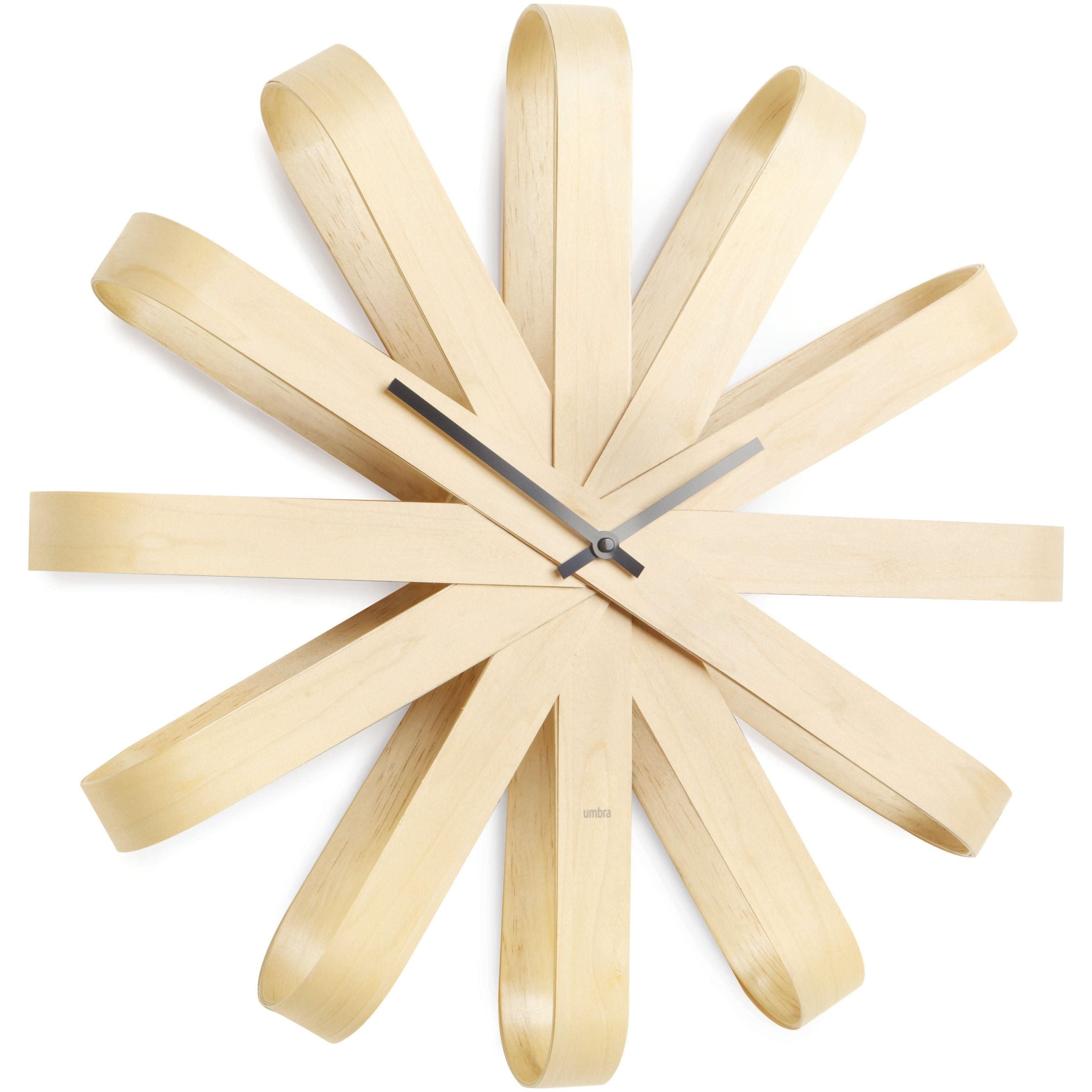 Umbra - Ribbonwood Wall Clock - Lights Canada