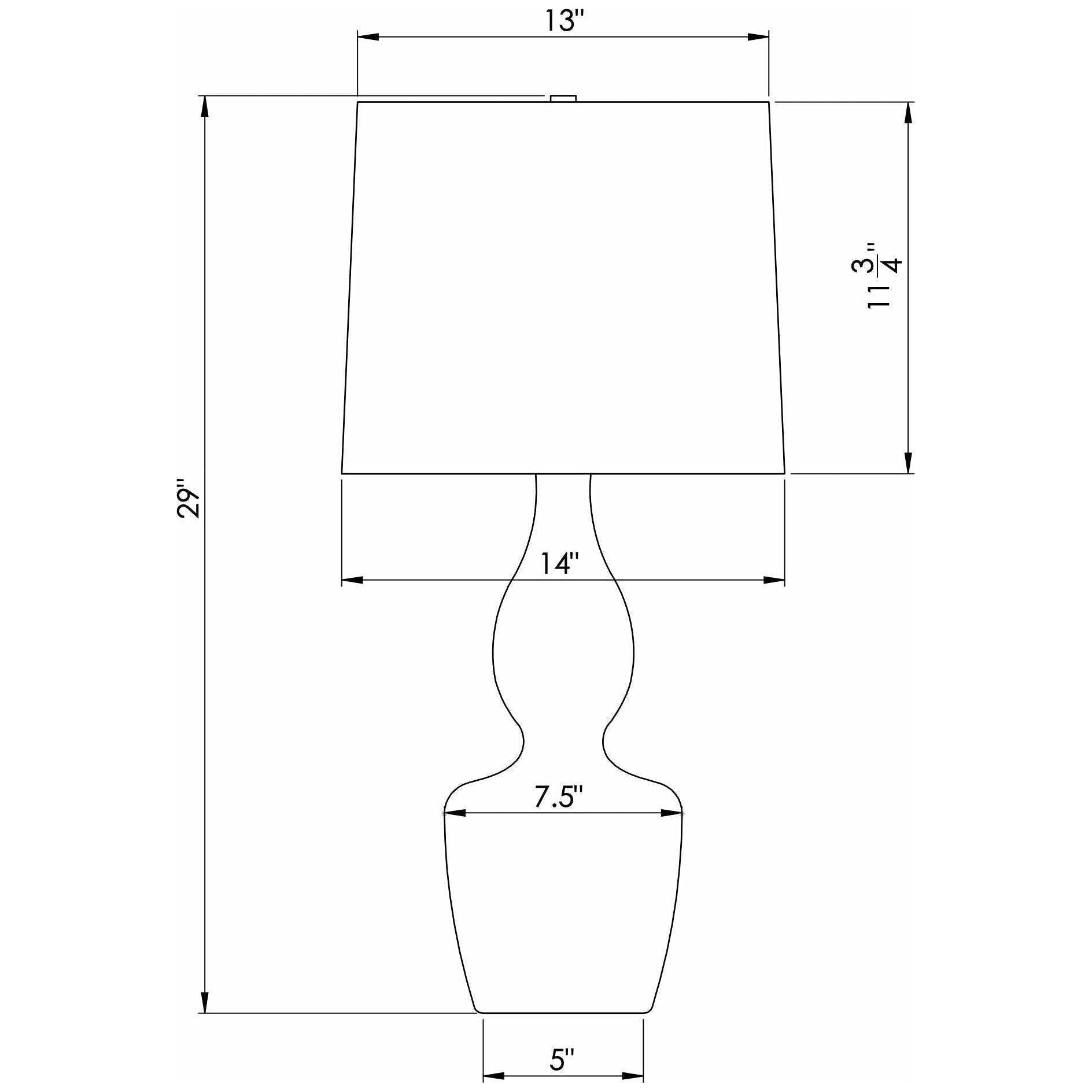 Flow Decor - George Table Lamp - Lights Canada