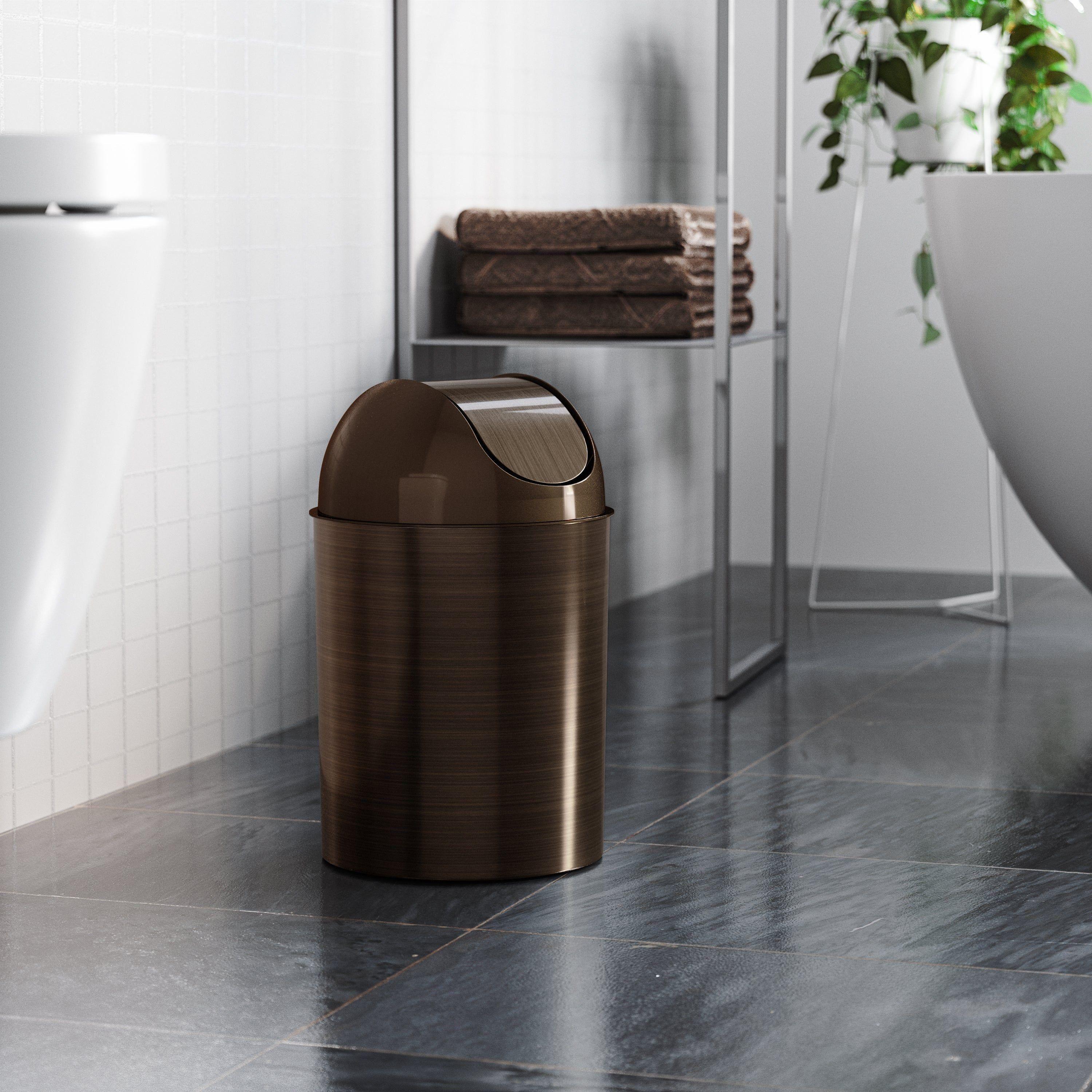 Umbra - Mezzo Swing-Top Trash Can 2.5-Gallon (9L) Capacity - Lights Canada