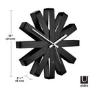 Umbra - Ribbon Wall Clock - Lights Canada