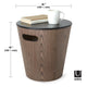 Umbra - Woodrow Storage Stool - Lights Canada