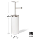 Umbra - Portaloo Toilet Paper Stand and Storage - Lights Canada