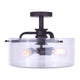 Canarm - Albany Semi Flush Mount - Lights Canada