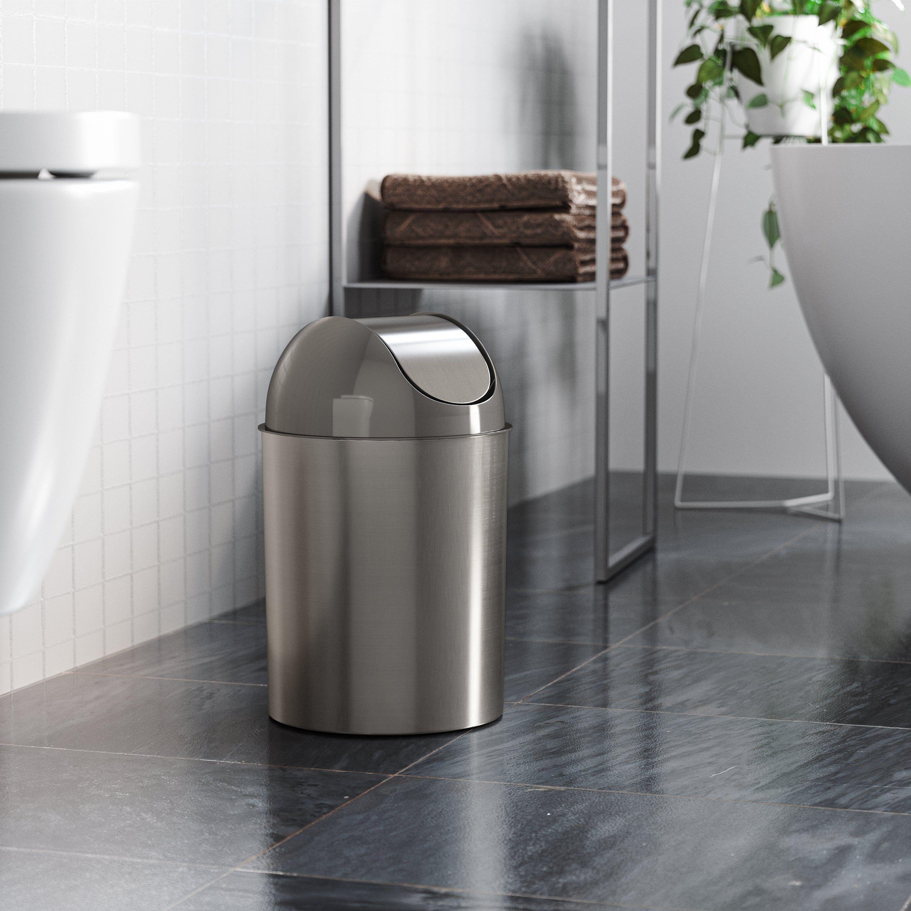 Umbra - Mezzo Swing-Top Trash Can 2.5-Gallon (9L) Capacity - Lights Canada