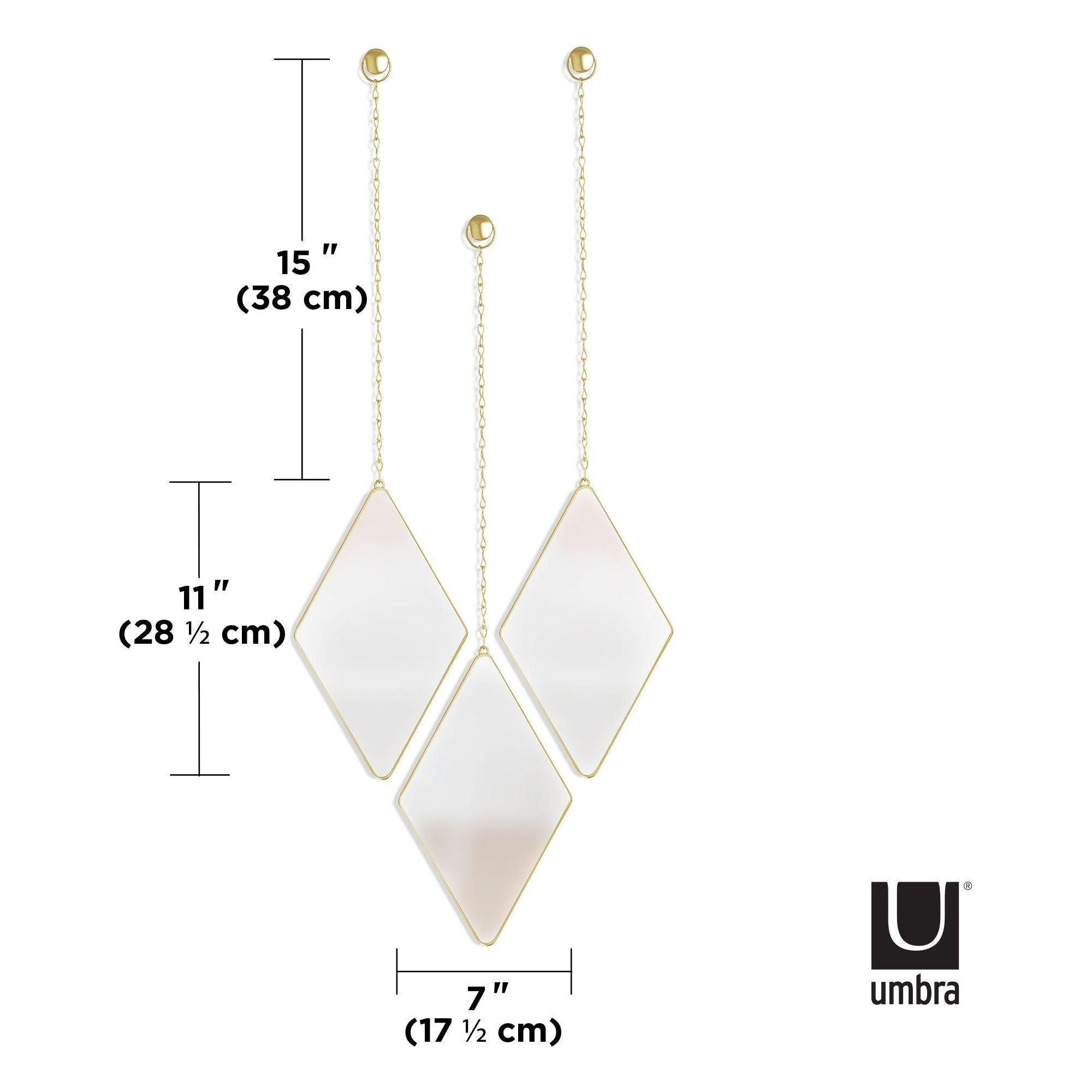 Umbra - Dima Diamond Mirrors (Set of 3) - Lights Canada