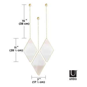 Umbra - Dima Diamond Mirrors (Set of 3) - Lights Canada