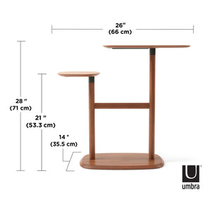 Umbra - Swivo Side Table Natural Wood - Lights Canada