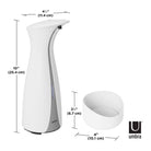 Umbra - Otto Wall Mount Automatic Soap Dispenser 8.5oz (250ml) - Lights Canada
