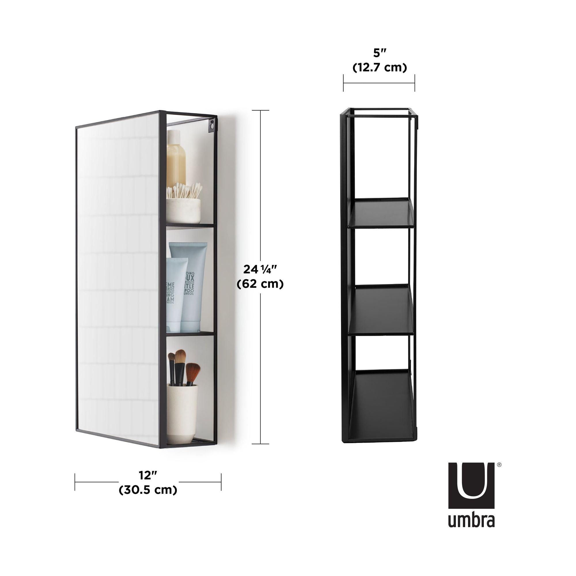 Umbra - Cubiko Wall Mirror & Storage Unit - Lights Canada