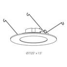 DALS - 6" Round CCT LED Retrofit Recessed Trim - Lights Canada