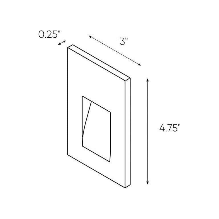 DALS - Recessed Vertical Led Step Light - Lights Canada