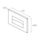 DALS - Recessed Horizontal Led Step Light - Lights Canada
