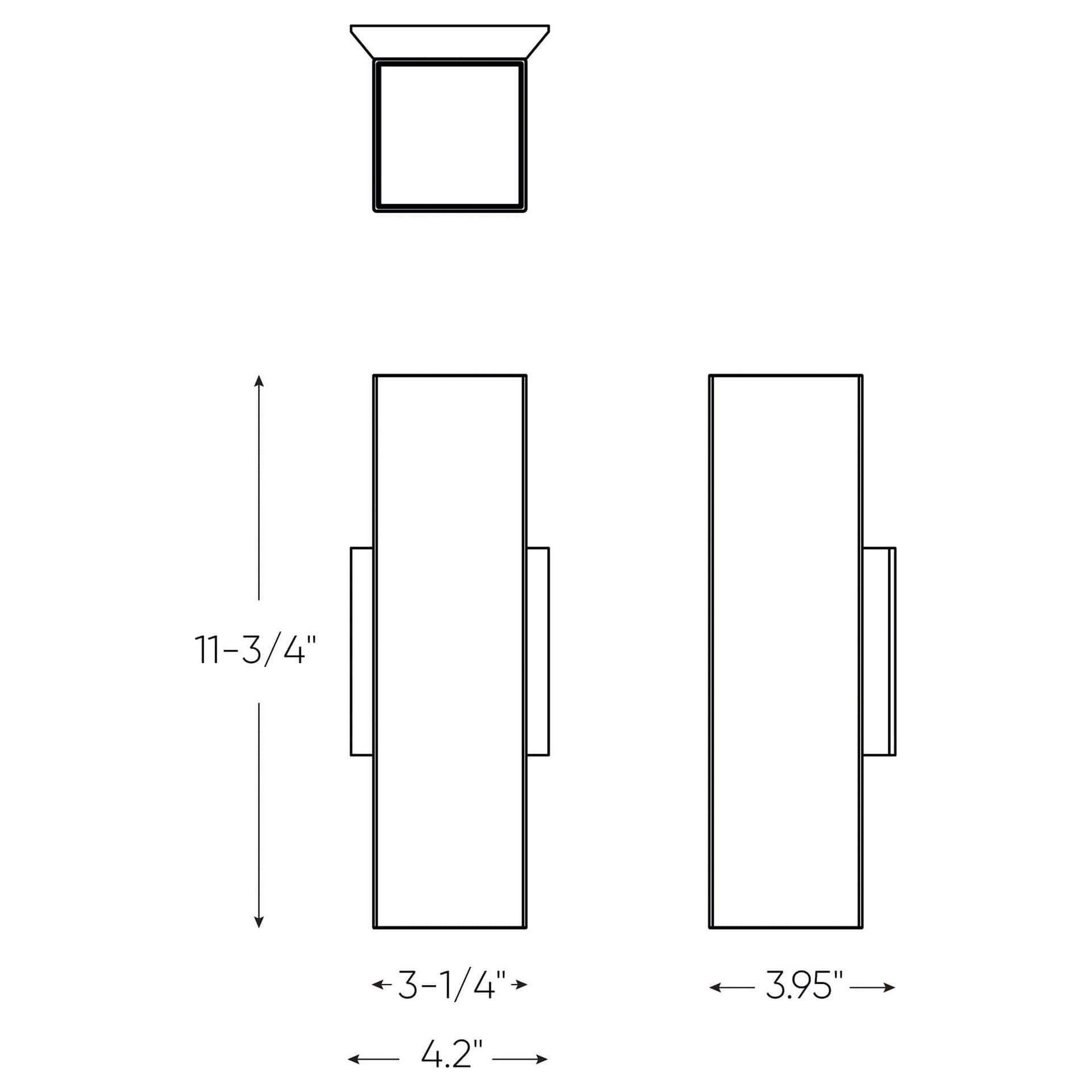 DALS - Square Adjustable Led Cylinder Sconce - Lights Canada