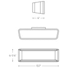 DALS - Indirect Rectangular Led Wall Sconce - Lights Canada