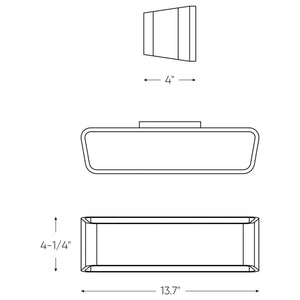 DALS - Indirect Rectangular Led Wall Sconce - Lights Canada