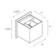 DALS - Square Directional Up/Down Led Wall Sconce - Lights Canada