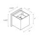 DALS - Square Directional Up/Down Led Wall Sconce - Lights Canada