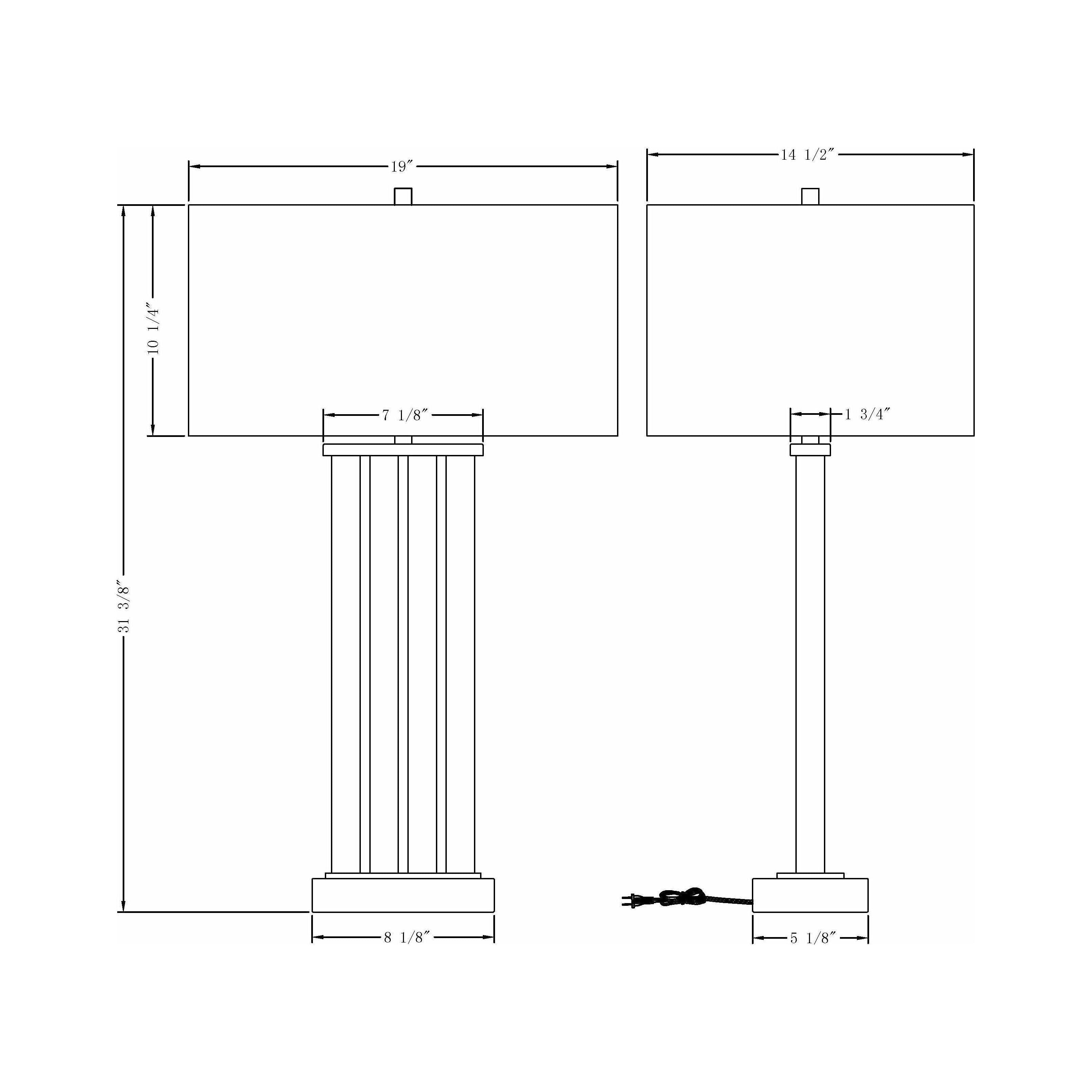 Flow Decor - Lewis Table Lamp - Lights Canada