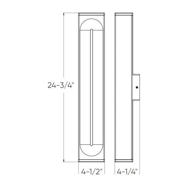 DALS - 24" LED Vertical Wall Sconce - Lights Canada