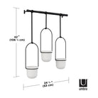 Umbra - Triflora Hanging Planter - Lights Canada