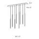 DALS - Square Cct Led Duo-Light Cylinder Pendant Cluster - Lights Canada