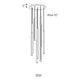 DALS - Round Cct Led Duo-Light Cylinder Pendant Cluster - Lights Canada