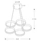 DALS - 5 Ring Led Pendant Light - Lights Canada