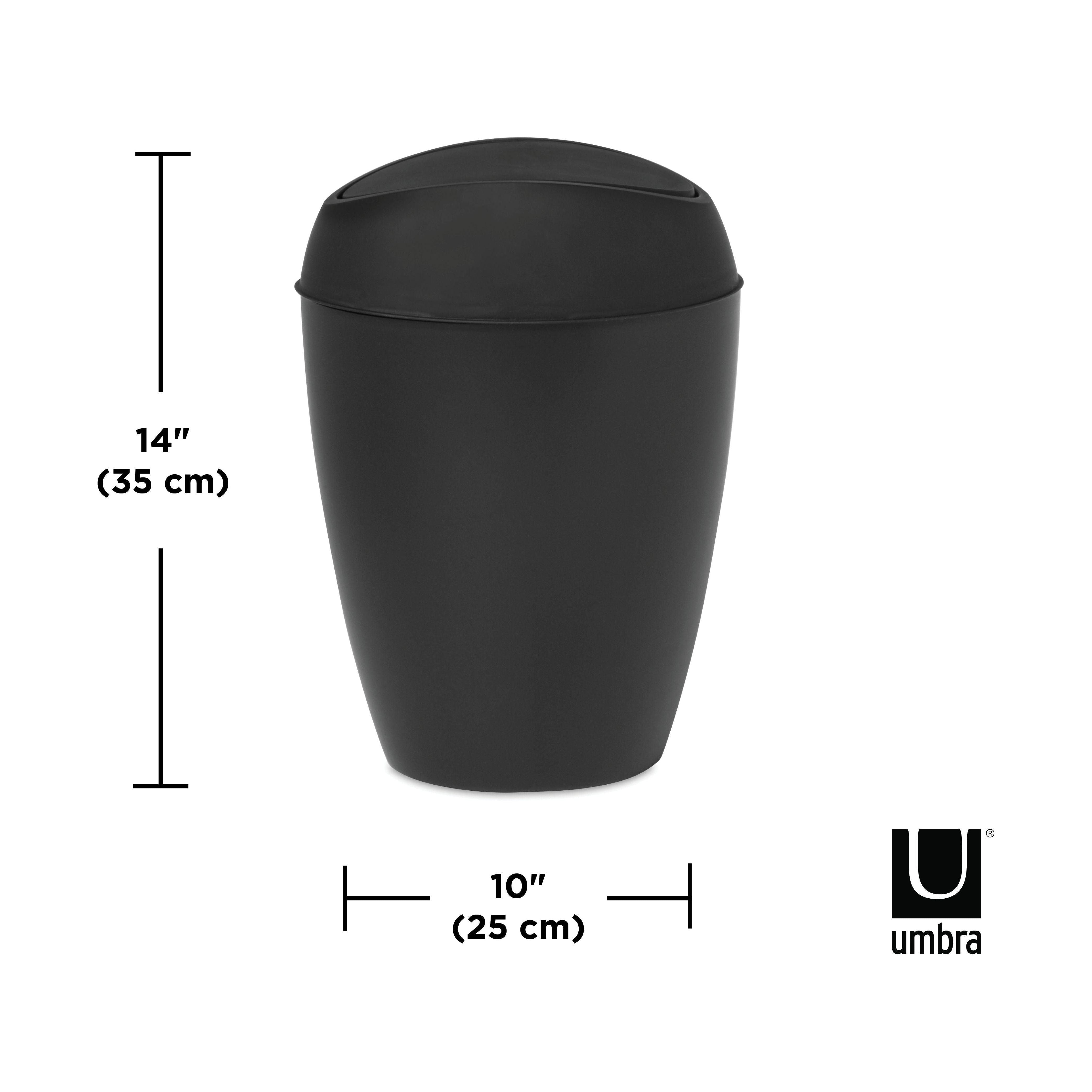 Umbra - Twirla Trash Can 2.4 Gallon (9L) Capacity - Lights Canada
