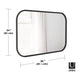 Umbra - Hub Rectangular Mirror - Lights Canada