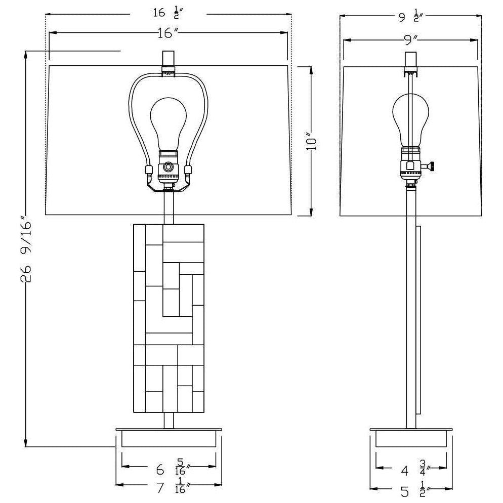 Flow Decor - Rachel Table Lamp - Lights Canada