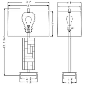 Flow Decor - Rachel Table Lamp - Lights Canada