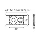 DALS - Universal rough-in plate for recessed & regressed line - Lights Canada