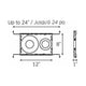 DALS - Universal rough-in plate for recessed & regressed line - Lights Canada