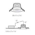 DALS - Round Indoor/Outdoor Regressed Gimbal Down Light - Lights Canada