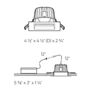 DALS - Square Indoor/Outdoor Regressed Gimbal Down Light - Lights Canada