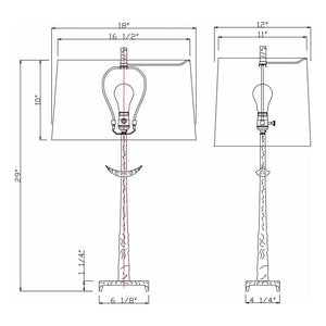 Flow Decor - Roman Table Lamp - Lights Canada