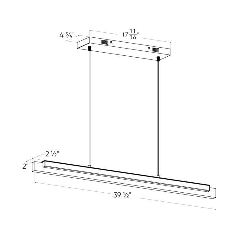 DALS - Smart Led Linear Pendant Light - Lights Canada