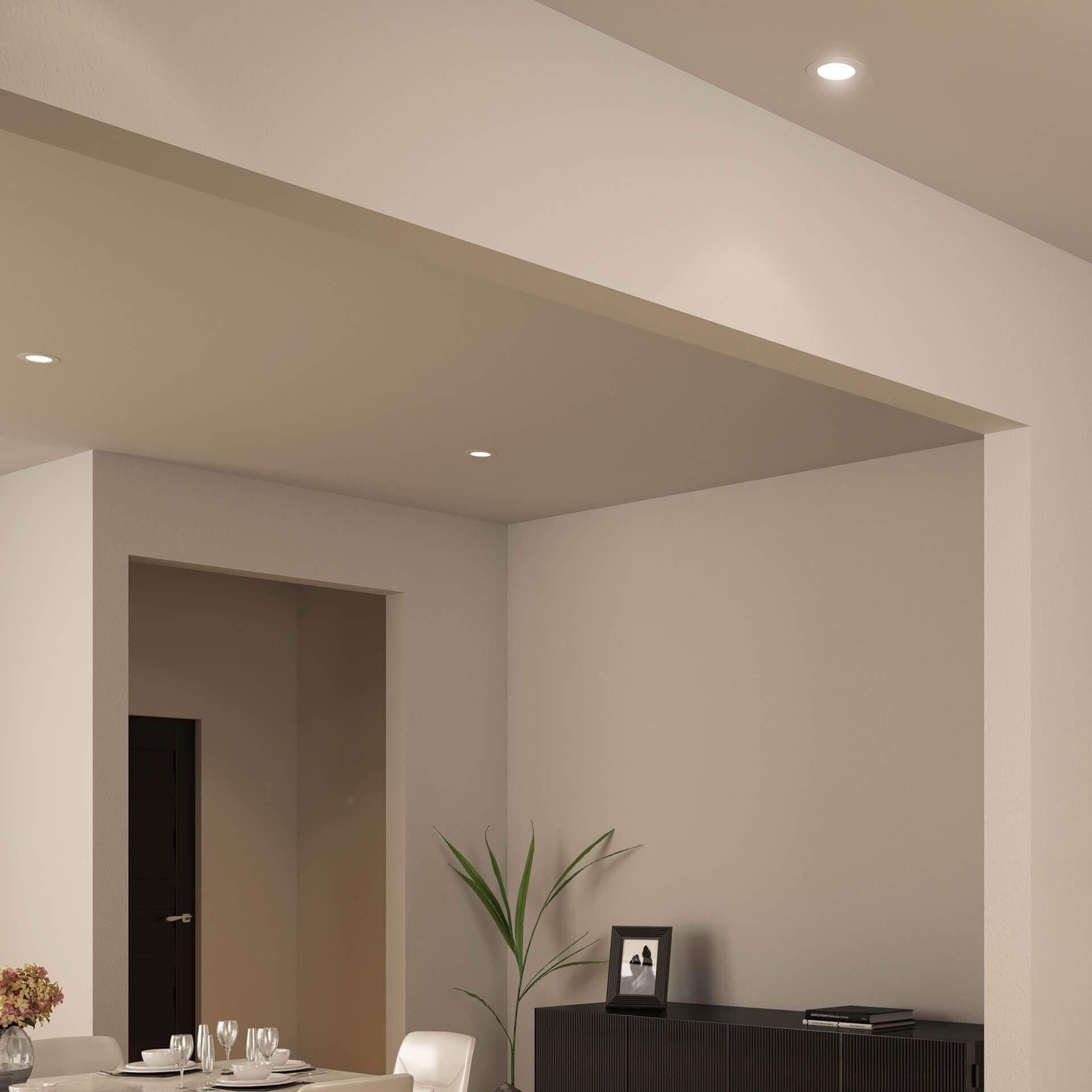 DALS - Round Led Recessed Panel Light With Multi Trim - Lights Canada
