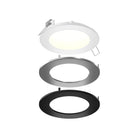 DALS - Round Led Recessed Panel Light With Multi Trim - Lights Canada