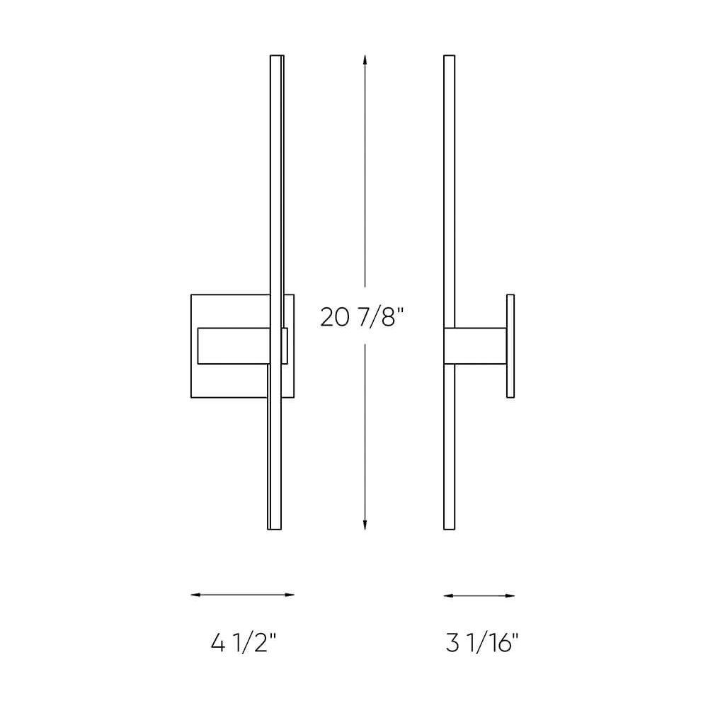 DALS - Linear Led Wall Sconce - Lights Canada