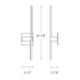 DALS - Linear Led Wall Sconce - Lights Canada