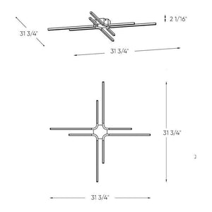 DALS - Star Led Flush Mount - Lights Canada