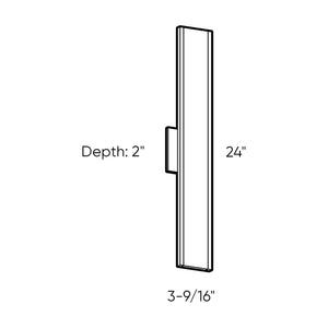 DALS - Rectangular Led Wall Sconce - Lights Canada