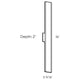 DALS - Rectangular Led Wall Sconce - Lights Canada