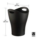 Umbra - Garbino Trash Can 2.25-Gallon (8.5L) Capacity - Lights Canada