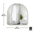 Umbra - Hubba Arched 34x36" Mirror - Lights Canada